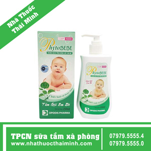 Dung dịch tắm thảo dược Phytobebe 250ml