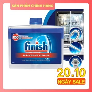 Dung dịch tẩy rửa máy rửa chén Finish Dishwasher Cleaner QT017386 - 250ml