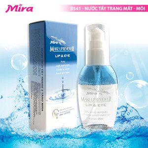 Dung dịch tẩy trang 2 tầng mắt và môi MIRA Make up remover