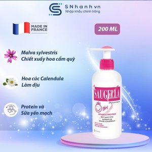 Dung dịch vệ sinh bé gái saugella 200ml