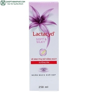 Dung dịch vệ sinh phụ nữ hằng ngày Lactacyd Soft & Silky 250ml