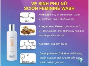 Dung dịch vệ sinh phụ nữ Scion Feminine Wash Nuskin