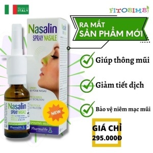 Dung dịch xịt mũi cho bé Nasalin Spray Nasale