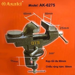 Ê tô kẹp bàn có mâm xoay Asaki AK-6275