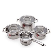 Bộ 4 nồi Elmich 2353670 - 5 đáy, nắp kính