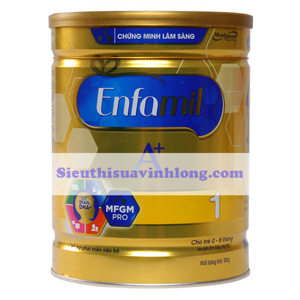 Sữa bột Enfamil A+ 1 - hộp 900g (dành cho trẻ từ 0 - 6 tháng)