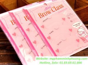 Khuôn kẻ mày theo 3 mẫu Etude House Mini Brow Class Drawing Duide