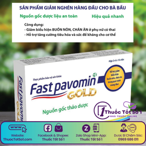 Fast pavomin gold - giảm triệu chứng ốm nghén ở phụ nữ có thai