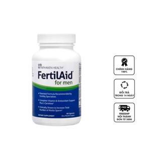 FertilAid for Men - 90 viên, hỗ trợ sinh sản nam giới, tăng khả năng có con