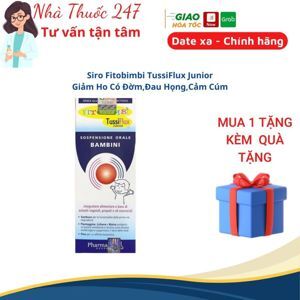Fitobimbi Tussiflux junior – Giảm cảm cúm, giảm ho, giảm viêm họng cho bé
