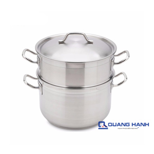 Fivestar - ST24-3D - Bộ 2 Nồi Xửng Inox 3 Đáy 24Cm