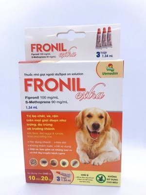 Fronil Extra Chống Ve Và Bọ Chét Cho Chó, 10-20kg