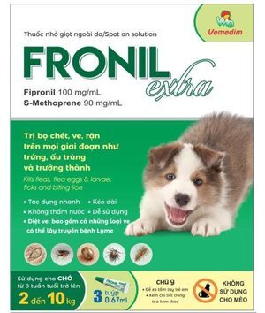 Fronil Extra Chống Ve Và Bọ Chét Cho Chó, 10-20kg