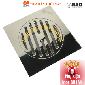 Ga thoát sàn chống hôi inox BAO, TSN120