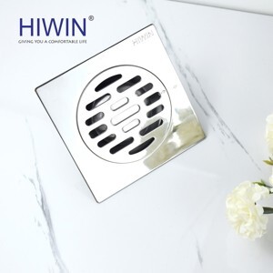 Ga thoát sàn ngăn mùi inox 304 ngõng trọng lực Hiwin FD-8210A kích thước mặt 120x120