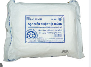 Gạc phẫu thuật 30 x 40 cm (8 lớp) cản quang tiệt trùng