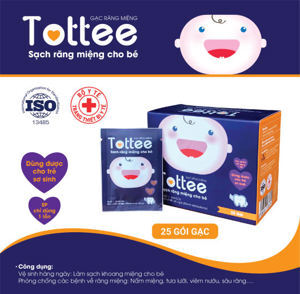 Gạc rơ lưỡi Tottee hộp 25 cái