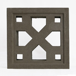 Gạch bông gió xám 4 chữ Y