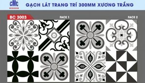 Gạch bông trang trí 30×30 BC3003