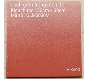 Gạch cotto đỏ Mikado 30x30 GLM3030M