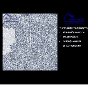 Gạch đá Granite bóng kính lát nền Trung Nguyên 60x60 mã gạch P60838