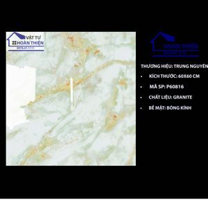 Gạch đá Granite bóng kính lát nền Trung Nguyên 60x60 mã gạch P60816