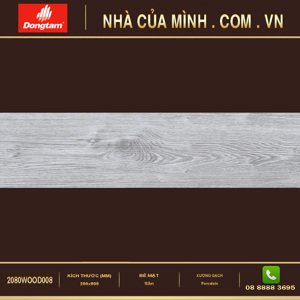 Gạch giả vân gỗ 200x800 Đồng Tâm 2080WOOD008