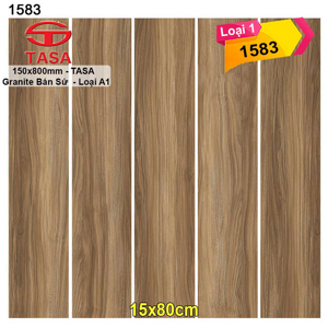 Gạch lát nền vân gỗ 15x80 Tasa 1583