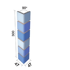 Gạch ốp bể bơi Inax góc INAX-47/90-14/POL-B1,B2,B3