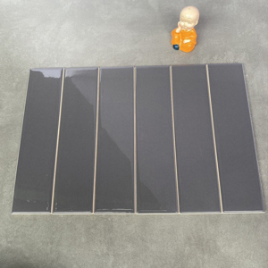 Gạch thẻ xám đậm bóng phẳng