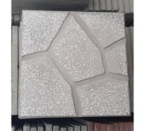 Gạch vỉa hè Terrazzo 40x40 đá xám ghi