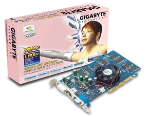 Card đồ họa (VGA Card) Galaxy GeForce FX5500 AGP 256MB DDR - GeForce FX 5500, GDDR, 256MB, 128-bit