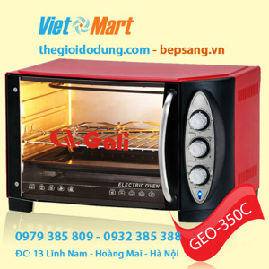 Lò nướng cơ Gali Geo350C (Geo-350C) - 35 lít, 1600W