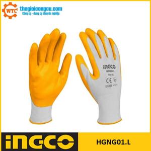 Găng tay bảo hộ Nitri INGCO HGNG01.L