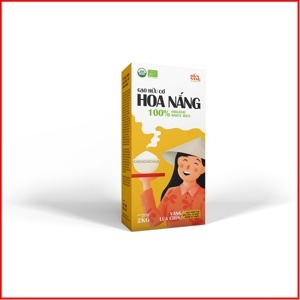 Gạo hữu cơ Hoa Nắng Vàng lúa chín hộp 2kg