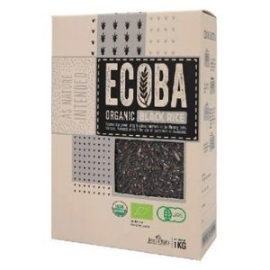 Gạo lứt đen hữu cơ Ecoba Huyền Mễ hộp 1kg