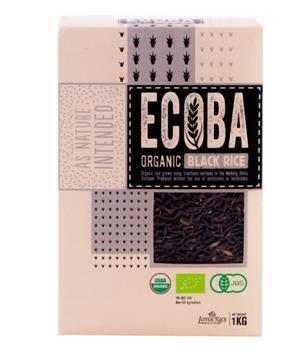 Gạo lứt đen hữu cơ Ecoba Huyền Mễ hộp 1kg