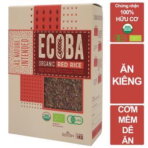 Gạo lứt hữu cơ Ecoba Huyết Rồng hộp 1kg