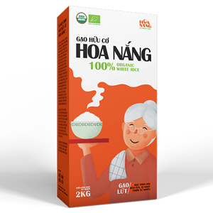 Gạo lứt hữu cơ Hoa Nắng hộp 2kg