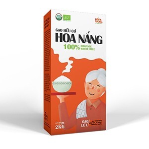Gạo lứt hữu cơ Hoa Nắng hộp 2kg