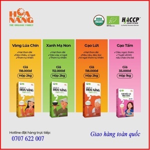 Gạo lứt hữu cơ Hoa Nắng hộp 2kg