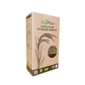 Gao lứt hữu cơ thảo dược Orga Gro hộp 1 kg