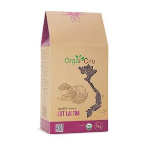 Gạo lứt lài tím hữu cơ Orgagro 1kg