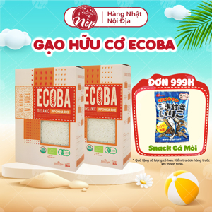 Gạo Nhật hữu cơ nấu cháo cho bé – ECOBA Sakura 1kg