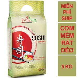 Gạo Nhật Sushi Lotus Rice gói 5kg