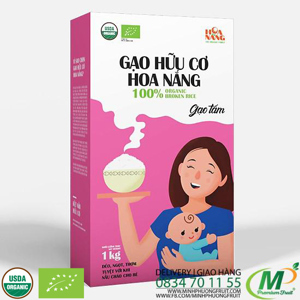 Gạo tấm hữu cơ Hoa Nắng hộp 1kg