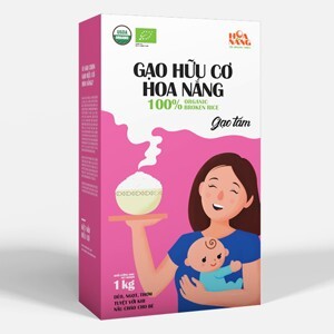 Gạo tấm hữu cơ Hoa Nắng hộp 1kg