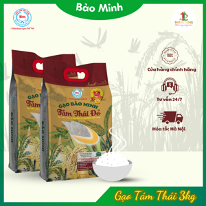 Gạo Tám Thái đỏ đặc biệt Bảo Minh túi 5kg