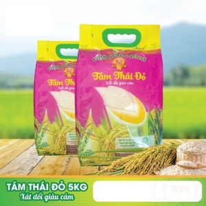 Gạo Tám Thái đỏ đặc biệt Bảo Minh túi 5kg