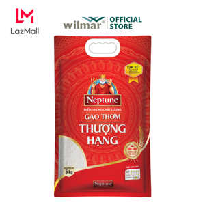 Gạo thơm thượng hạng Neptune túi 5kg